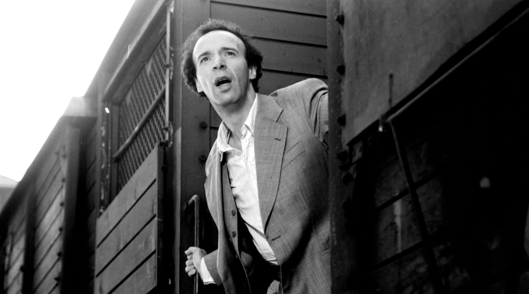 Roberto Benigni in a scene from his film “Life is Beautiful.” (Sergio Strizzi, Michael Ochs Archives/Getty Images)